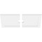 Ekena Millwork Rectangle Architectural Grade PVC Ceiling Medallion, 32"W x 16"H x 3"ID x 11"C x 1"P, Two-Piece CMP32X16RE2-03000 - alternate 2